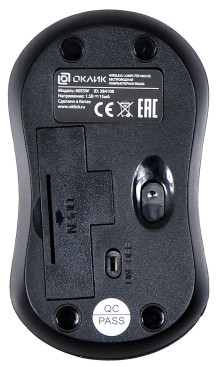 Оклик 605SW, беспроводная, 1200dpi, черный