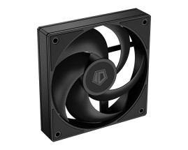 Вентилятор ID-COOLING AS-120-K 120x120x25мм (60шт./кор, PWM, резиновые углы, черный, 300-2000об/мин, супертихий) BOX