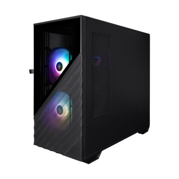 1STPLAYER DK D7 ARGB, mATX, 3x120mm ARGB, Black, D7-BK-3F7