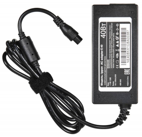 Блок питания Ippon E40 автоматический 40W 18.5V-20V 11-коннект. 0.7A от бытовой электросети LED индикатор