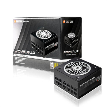 Chieftec CHIEFTRONIC PowerUp GPX-550FC, ATX 2.3, 550W, 80 PLUS Gold, Black, GPX-550FC
