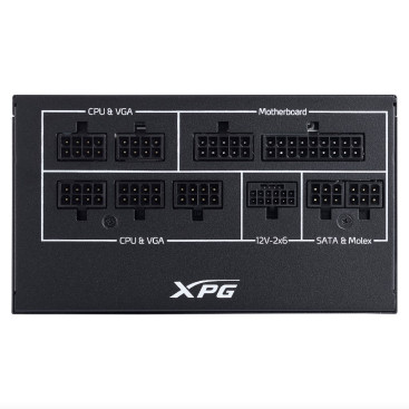 XPG CORE REACTOR II VE 850, ATX 3.1, 850W, 80 PLUS Gold, PCIe 5.1, Black
