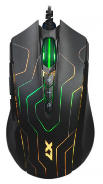Мышь A4Tech X89 Maze проводная (2400dpi) (Черный)