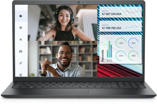 Ноутбук Dell Vostro 3520 Core i5 1235U 16Gb SSD512Gb Intel Iris Xe graphics 15.6" WVA FHD (1920x1080) Linux Ubuntu black WiFi BT Cam (3520-5650)