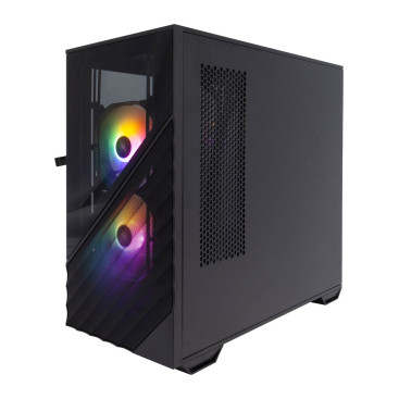 1STPLAYER DK D7, mATX, 3x120mm FRGB, Black, D7-BK-3F1