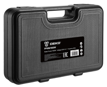 Сварочный аппарат для пластиковых труб Deko PPWM1600W 1.6кВт Тмакс.:300 парн.насад. 3насад. (кейс в компл.) (063-4203)
