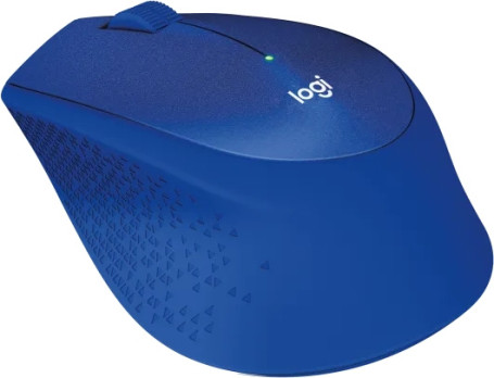 Logitech M331 Silent Plus, беспроводная, 1000dpi, синий
