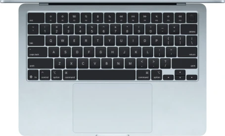 Ноутбук Apple MacBook Air A3240 M4 10 core 16Gb SSD256Gb/8 core GPU 13.6" Liquid Retina (2560x1664) macOS lt.blue WiFi BT Cam (MC6T4LL/A)
