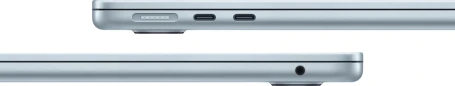 Ноутбук Apple MacBook Air A3240 M4 10 core 16Gb SSD256Gb/8 core GPU 13.6" Liquid Retina (2560x1664) macOS lt.blue WiFi BT Cam (MC6T4LL/A)
