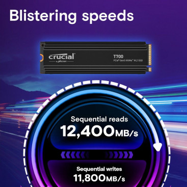 Crucial T700 4TB M.2 2280 PCIe Gen5x4 CT4000T700SSD3