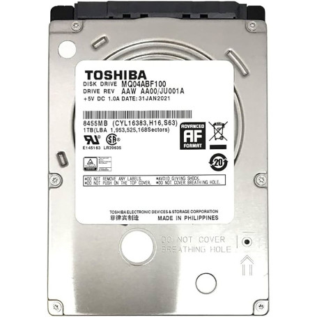 Toshiba MQ04 2.5" 1TB SATA 6Gb/s 5400rpm 128MB (MQ04ABF100)