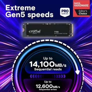 Crucial T705 4TB M.2 2280 PCIe Gen5x4 CT4000T705SSD3