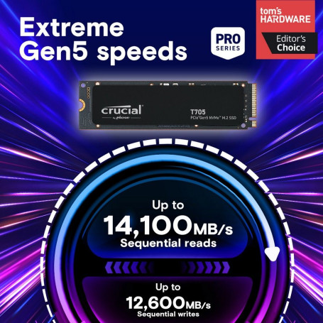 Crucial T705 4TB M.2 2280 PCIe Gen5x4 CT4000T705SSD3