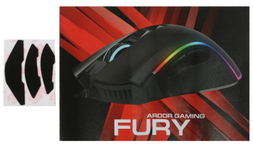 Мышь ARDOR GAMING Fury проводная (12400dpi) (Черный)
