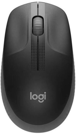 Logitech M190, беспроводная, 1000dpi, черный/темно-серый (910-005923)