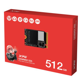 ADATA XPG GAMMIX S55 512GB M.2 2280 PCIe Gen4x4 5000/3000 SGAMMIXS55-512G-C