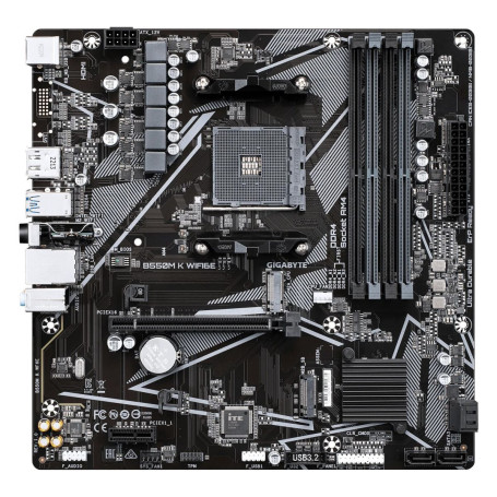 Gigabyte B550M K WIFI6E socket AM4