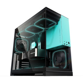 Geometric Future Model 5 Black Blue with fans, E-ATX, 5x140mm ARGB, Black Blue, 1AM5WKBB00110