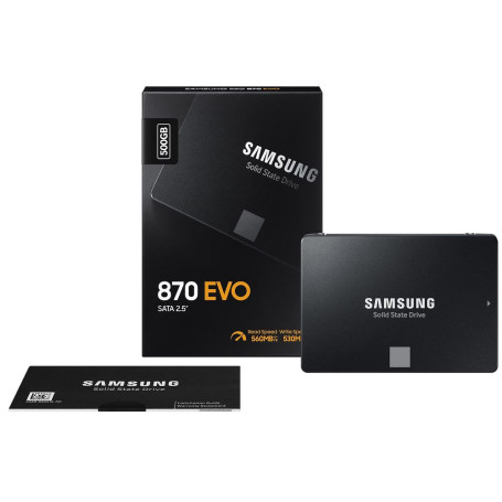 Samsung 870 EVO 500GB 2.5" SATA 6Gb/s 560/530 MZ-77E500B/EU