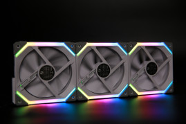 Комплект вентиляторов (3шт.) Lian Li UNI FAN SL120 White /UF-SL120-3W/ 120x120x25мм (PWM, ARGB, 800-1900 об/мин, 31dBa) / G99.12UF3W.R0
