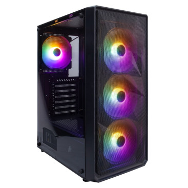 1STPLAYER FD3, ATX, 4x120mm FRGB, Black, FD3-BK-4F1
