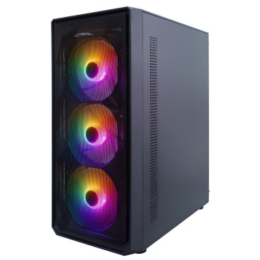1STPLAYER FD3, ATX, 4x120mm FRGB, Black, FD3-BK-4F1