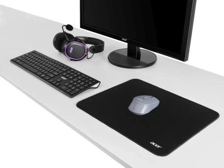 Acer OMR310, беспроводная, 1600dpi, темно-серый