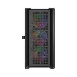Powercase Alisio Micro X4B V2 LE, mATX, 4x120mm ARGB, Black, CAMCXB-A4-LE