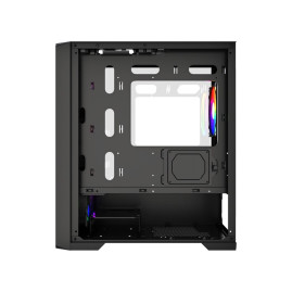 Powercase Alisio Micro X4B V2 LE, mATX, 4x120mm ARGB, Black, CAMCXB-A4-LE