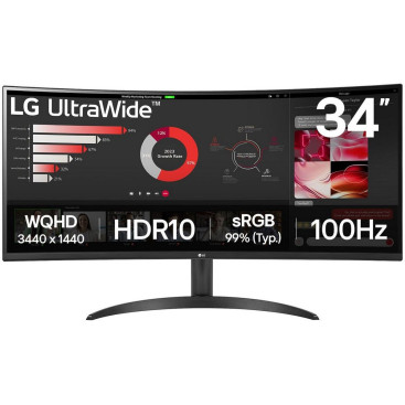 34" LG UWQHD 34WR50QK-B, черный