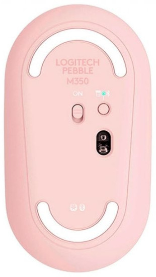 Logitech Pebble M350, беспроводная, 1000dpi, розовый