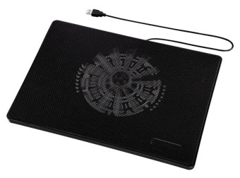 Подставка для ноутбука Hama Slim (00053067) 15.6"335x236x30мм 33дБ 1x 160ммFAN 518г пластик черный
