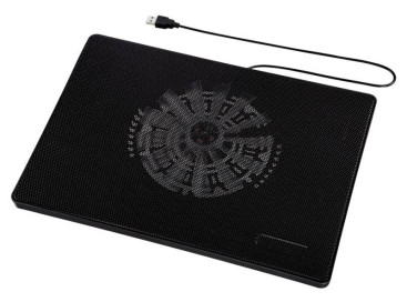 Подставка для ноутбука Hama Slim (00053067) 15.6"335x236x30мм 33дБ 1x 160ммFAN 518г пластик черный