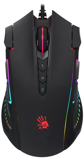 A4Tech Bloody J90s, проводная, 8000dpi, черный