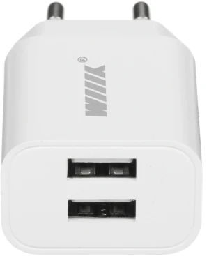 Сетевое зар./устр. Wiiix UNN-1-2-01 12W 2.4A 2xUSB универсальное белый