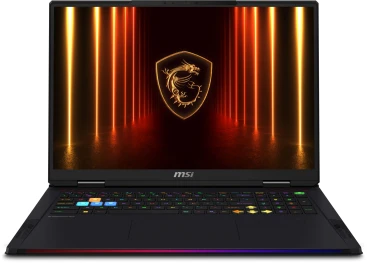 Ноутбук MSI Raider 18 HX AI A2XWIG-204RU Core Ultra 9 285HX 64Gb SSD4Tb NVIDIA GeForce RTX5080 16Gb 18" IPS UHD+ (3840x2400) Windows 11 Home black WiFi BT Cam (9S7-182462-204)