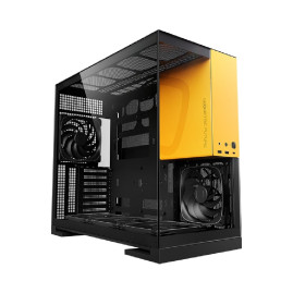 Geometric Future Model 5 Black Yellow with fans, E-ATX, 5x140mm ARGB, Black Yellow, 1AM5WKBY01100
