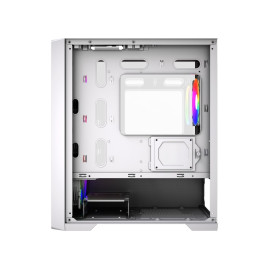 Powercase Alisio Micro X4W V2 LE, mATX, 4x120mm ARGB, White, CAMCXW-A4-LE