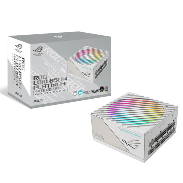 ASUS ROG-LOKI-850P-WHITE-SFX-L-GAMING, 850W, 80 PLUS Platinum, белый