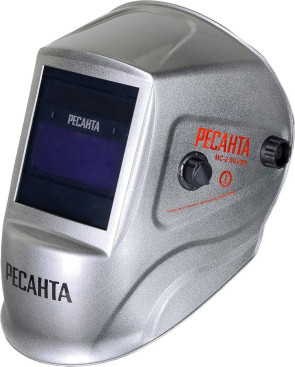 Маска сварщика Ресанта МС-2 филь.:хамел. кл.:1/1/1/2 см.экр.92x42мм серый (65/116)