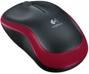 Мышь Logitech M185 беспроводная (1000dpi) (Красный)