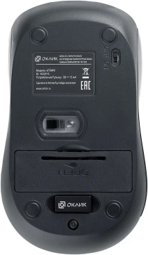 Мышь Оклик 675MW черный оптическая 1200dpi беспров. USB для ноутбука 3but (1025915)