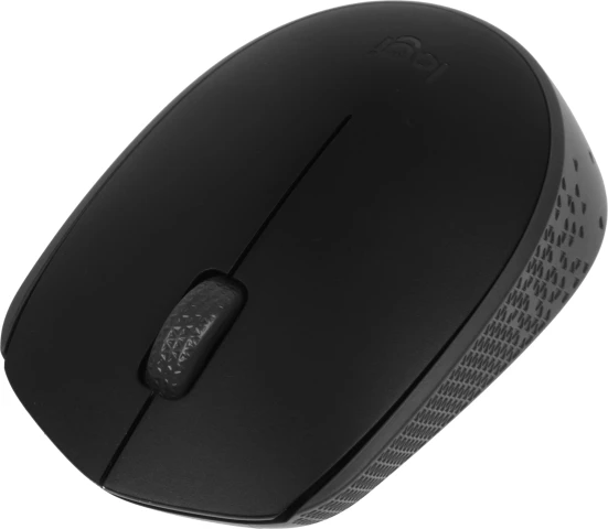 Logitech M171, беспроводная, 1000dpi, черный/серый