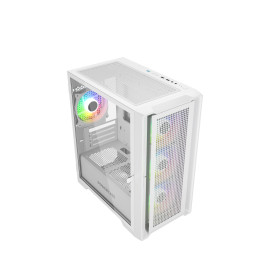 Powercase Alisio Micro X4W V2, mATX, 4x120mm ARGB, White, CAMCXW-A4