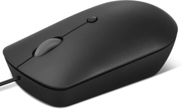 Lenovo 400, проводная, 2400dpi, черный