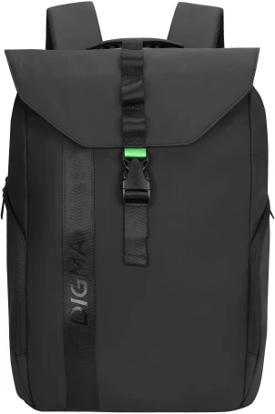 Рюкзак для ноутбука 15.6" Digma Lifestyle L1 черный полиэстер (DGBP15L1BK)