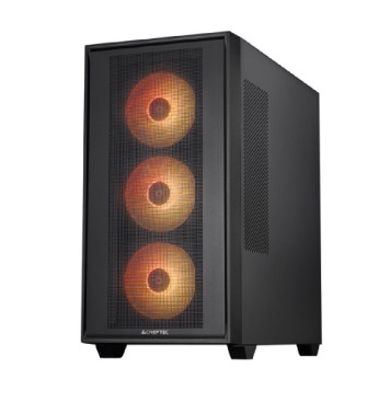 CHIEFTEC HUNTER 3 GS-03B-OP, ATX, 4x120mm ARGB, Black