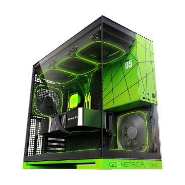 Geometric Future Model 5 NV Style Limited Edition with fans, E-ATX, 5x140mm ARGB, 1AM5WKNV01100