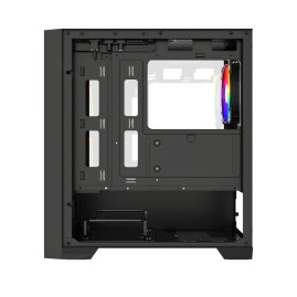 Powercase Alisio Micro Z3B ARGB V2, mATX, 3x120mm ARGB, Black, CAMZB-A3-V2