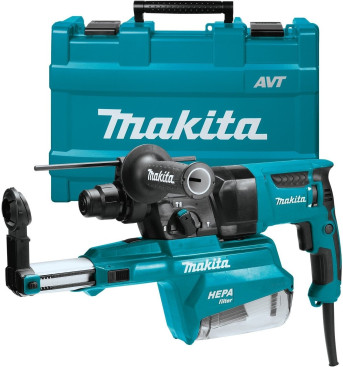 Перфоратор Makita HR2653 патрон:SDS-plus уд.:2.4Дж 800Вт (кейс в комплекте)